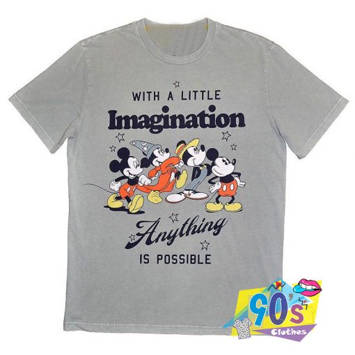 Disney Mickey Mouse Imagination Vintage Cartoon T Shirt