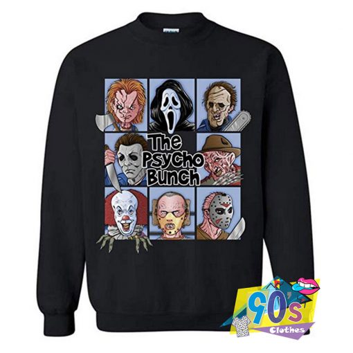 Horror Movie The Psycho Bunch Sweatshirt