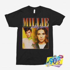 Millie Bobby Brown 90s Vintage Black Rapper T Shirt