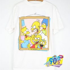 Simpson Family Say Cheese Vintage Cartoon T Shirt