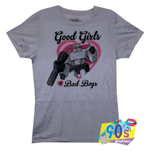 Transformer Saying Good Girl Love Bad Boys T Shirt