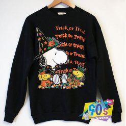 Vintage Snoopy Halloween Trick Or Treat Sweatshirt