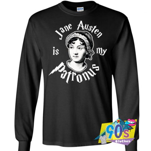 Jane Austen Is My Patronus Harry Potter Parody Sweatshirt