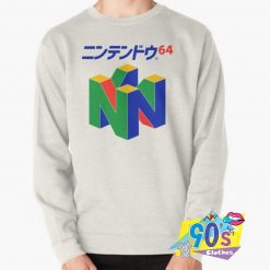 Japanese Nintendo 64 Pullover Sweatshirt