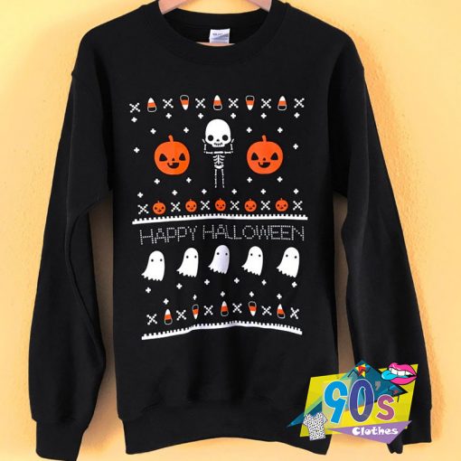 Ugly Halloween Skeleton Sweatshirt