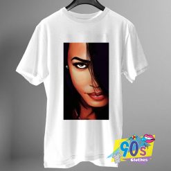 Cute Aaliyah Face Vintage T Shirt