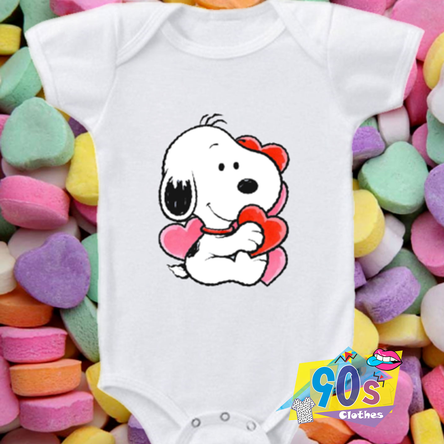 Download Cute Baby Snoopy Baby Onesie On Sale - 90sclothes.com