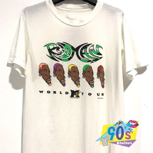 Dennis Rodman MTV Tours 90s T Shirt