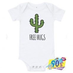 Free Hugs Cactus Funny Baby Onesie