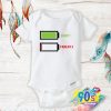 Funny Battery Baby And Parents Baby Onesie
