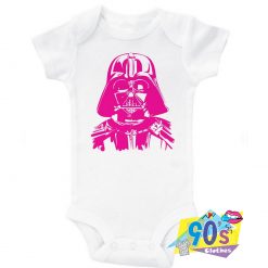 Funny Darth Vader Pink Baby Onesie