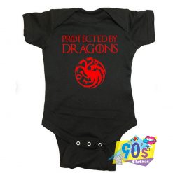 Game Of Thrones Protected By Dragons Baby Onesies