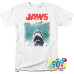 Jaws Shark Original Movie Poster Vintage T Shirt