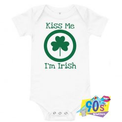 Kiss Me Im Irish Cute Baby Onesie