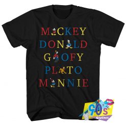 Mickey Donald Goofy Plato Minnie Disney T Shirt