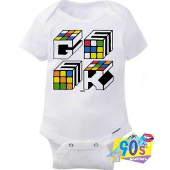Rubiks Cube Geek Baby Onesie