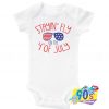 Stayin Fly On The 4th July Independent Day Baby Onesie