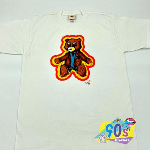 VIntage Kanye West Dropout Bear Sketch T Shirt