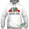 Valentine's Day Library Month Reading Book Hoodie