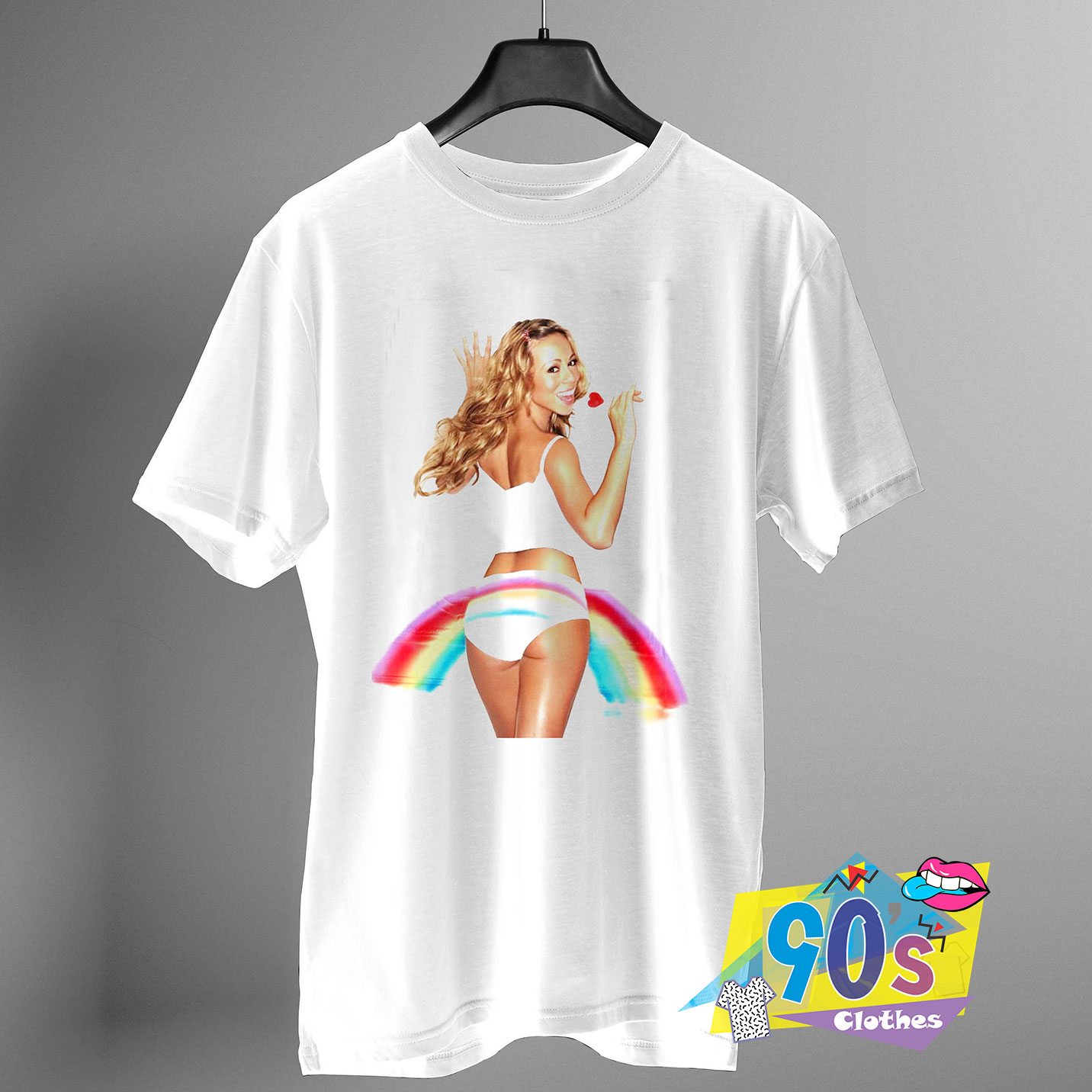 90\u2019s Vintage Style Mariah Carey Rainbow Tour Rap T Shirt