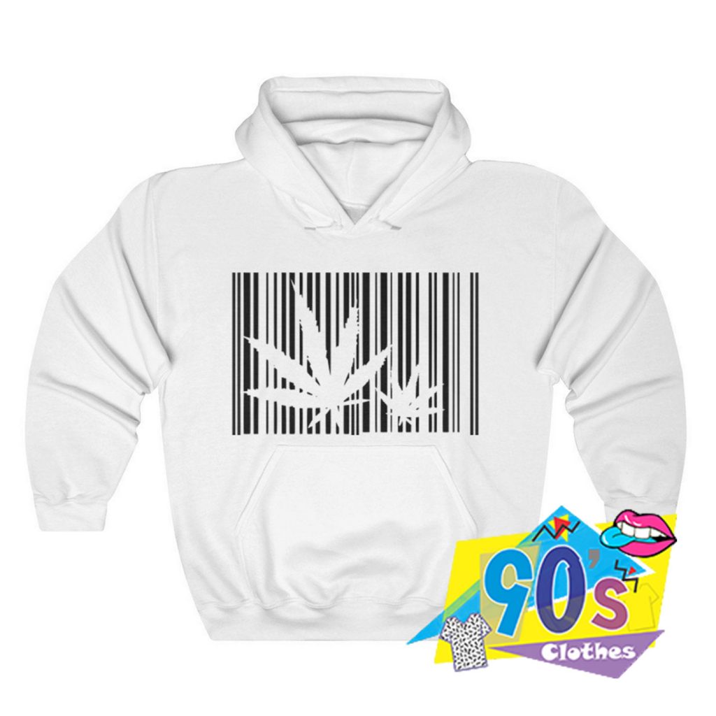 420 Marijuana Barcode Hoodie - 90sclothes.com