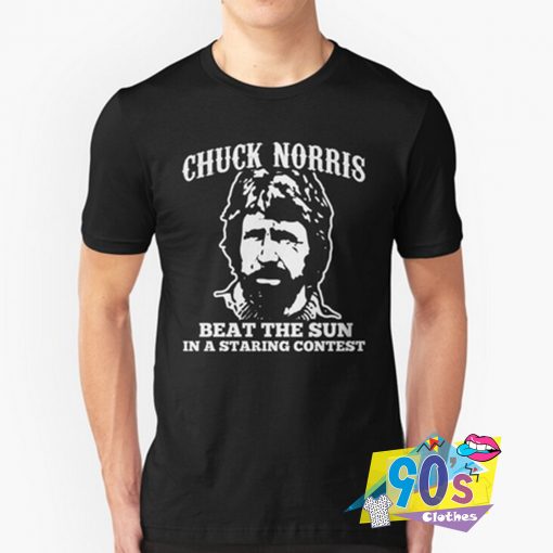 Chuck Norris Beat The Sun T Shirt
