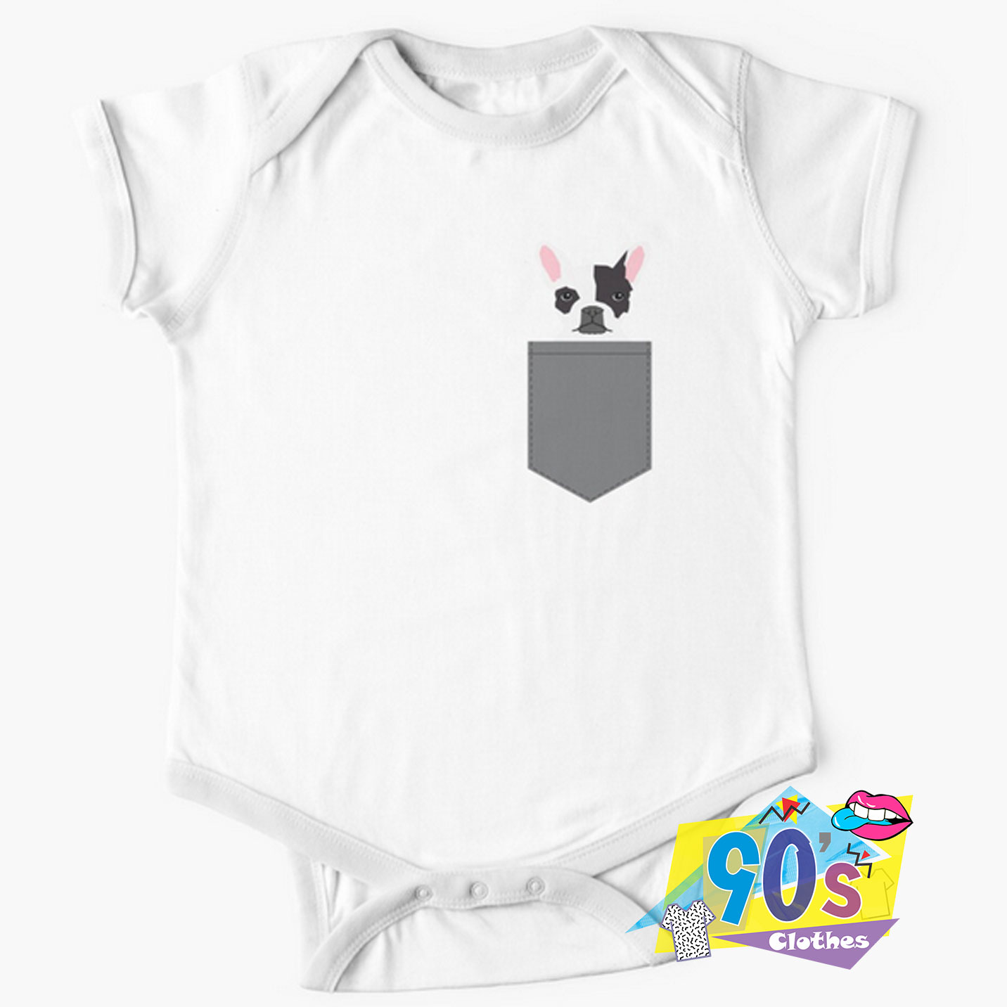 French Bulldog Animal Baby Onesie On Sale 90sclothes Com