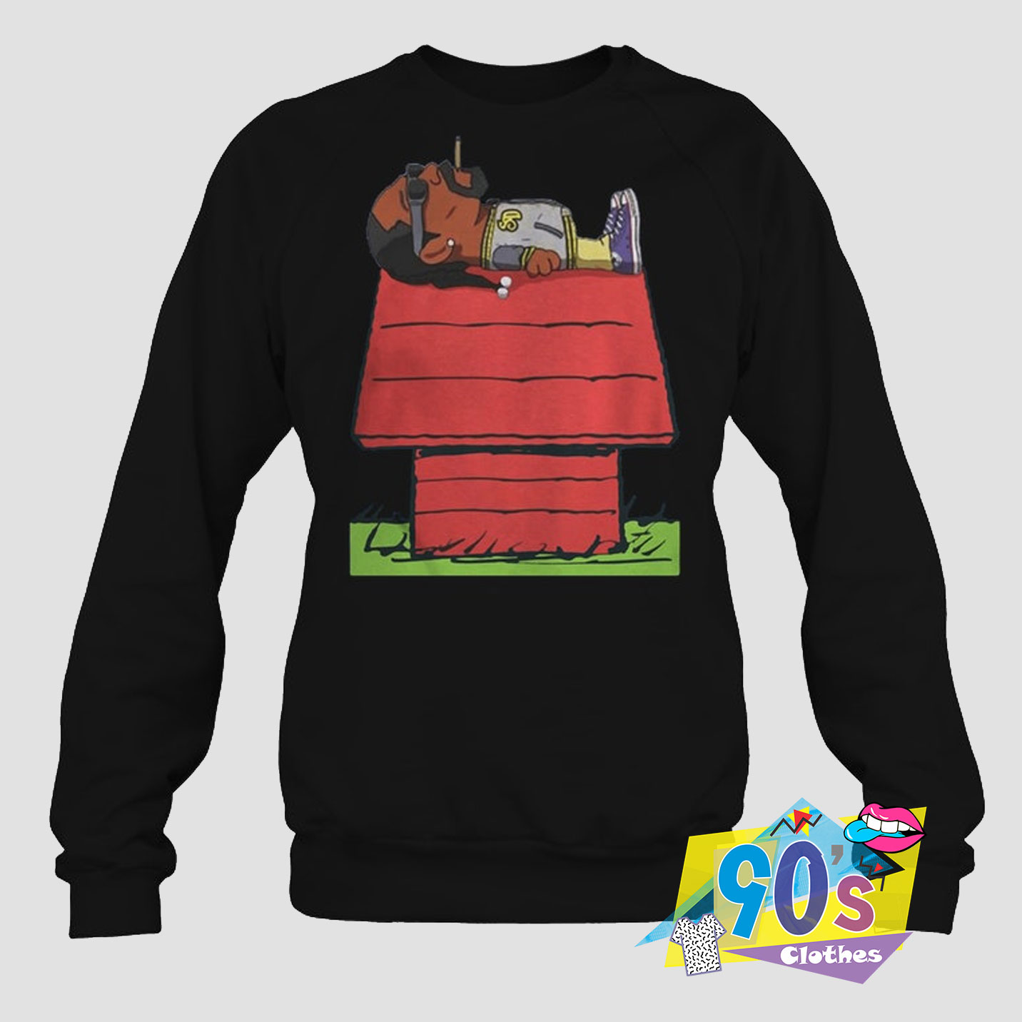 Snoop Dogg On Snoopy S House Sweatshirt On Sale 90sclothes Com