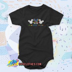 Autism Mickey Mouse It’s Ok To Be Different Cool Baby Onesie