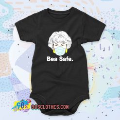 Bea Arthur Wear Mask Be Safe Cool Baby Onesie