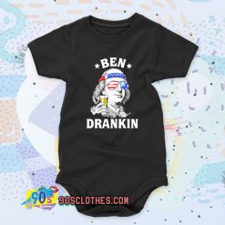Ben Drankin Benjamin Franklin America Cool Baby Onesie