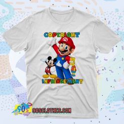 Copyright Infringement Super Mario 90s T Shirt Style