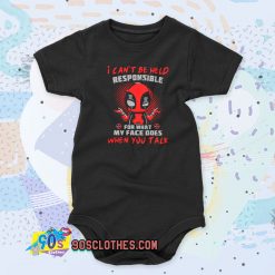 Deadpool Can’t Be Held Responsible Quotes Baby Onesie