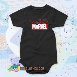 Deadpool Marvel Logo Baby Onesie