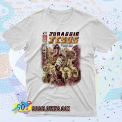 Funny Jurassic Jesus 90s T Shirt Style
