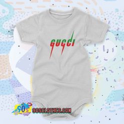 Gucci Blade Print White Baby Onesie