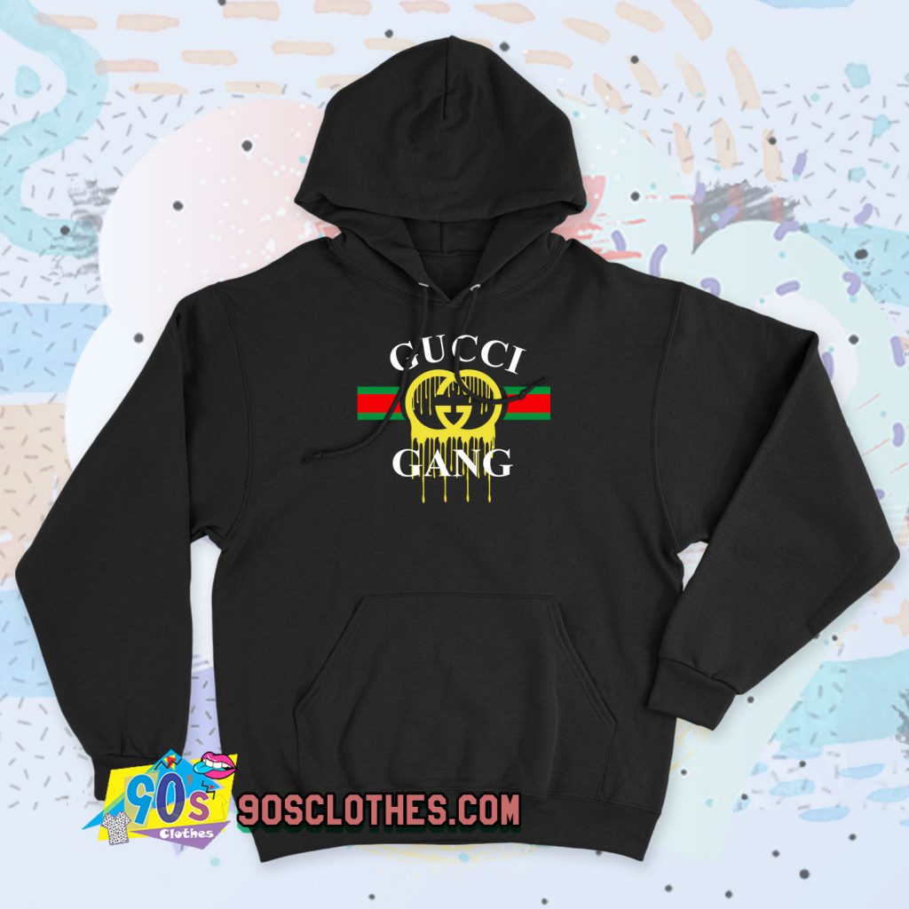 Gucci Gang Dripping Vintage Hoodie - 90sclothes.com