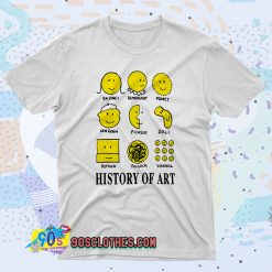 History of Art Smiley Face 90s T Shirt Style