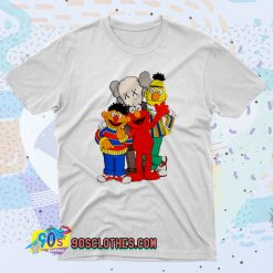 Kaws X Sesame Street Family Collab 90s T Shirt Style