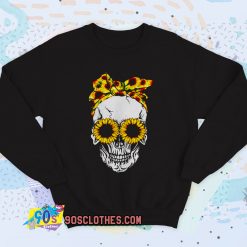 Lady Skull Sunflower Vintage Sweatshirt