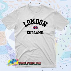 London England Flag 90s T Shirt Style