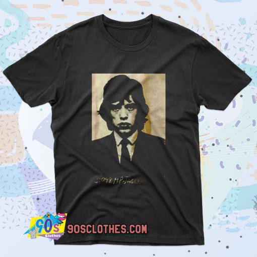 Mick Jagger Mugshot Retro T Shirt