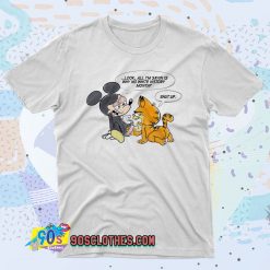 Mickey Mouse Fuck Off Garfield 90s T Shirt Style