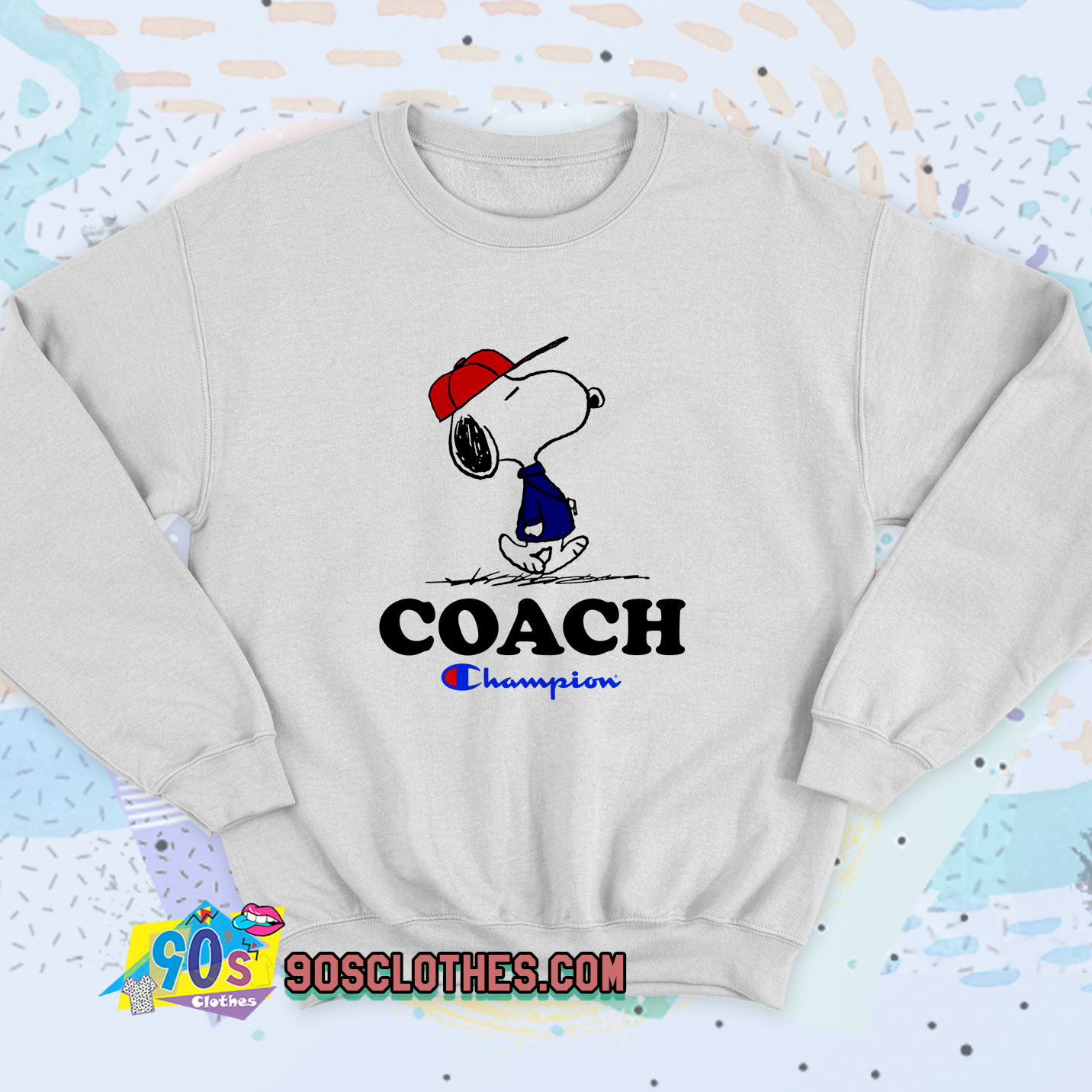 Peanuts Snoopy Coach Champion Sweatshirt Style - 90sclothes.com