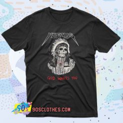 Red Indian Skeleton Yeezus Tour 90s T Shirt Style