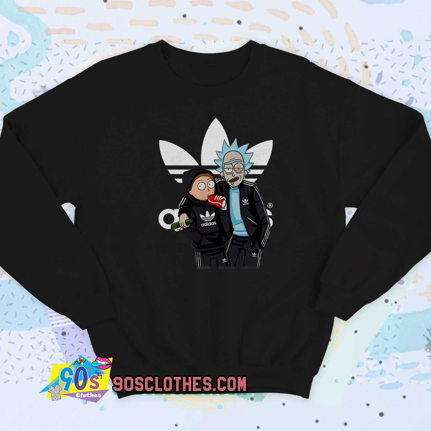 rick and morty adidas sweater