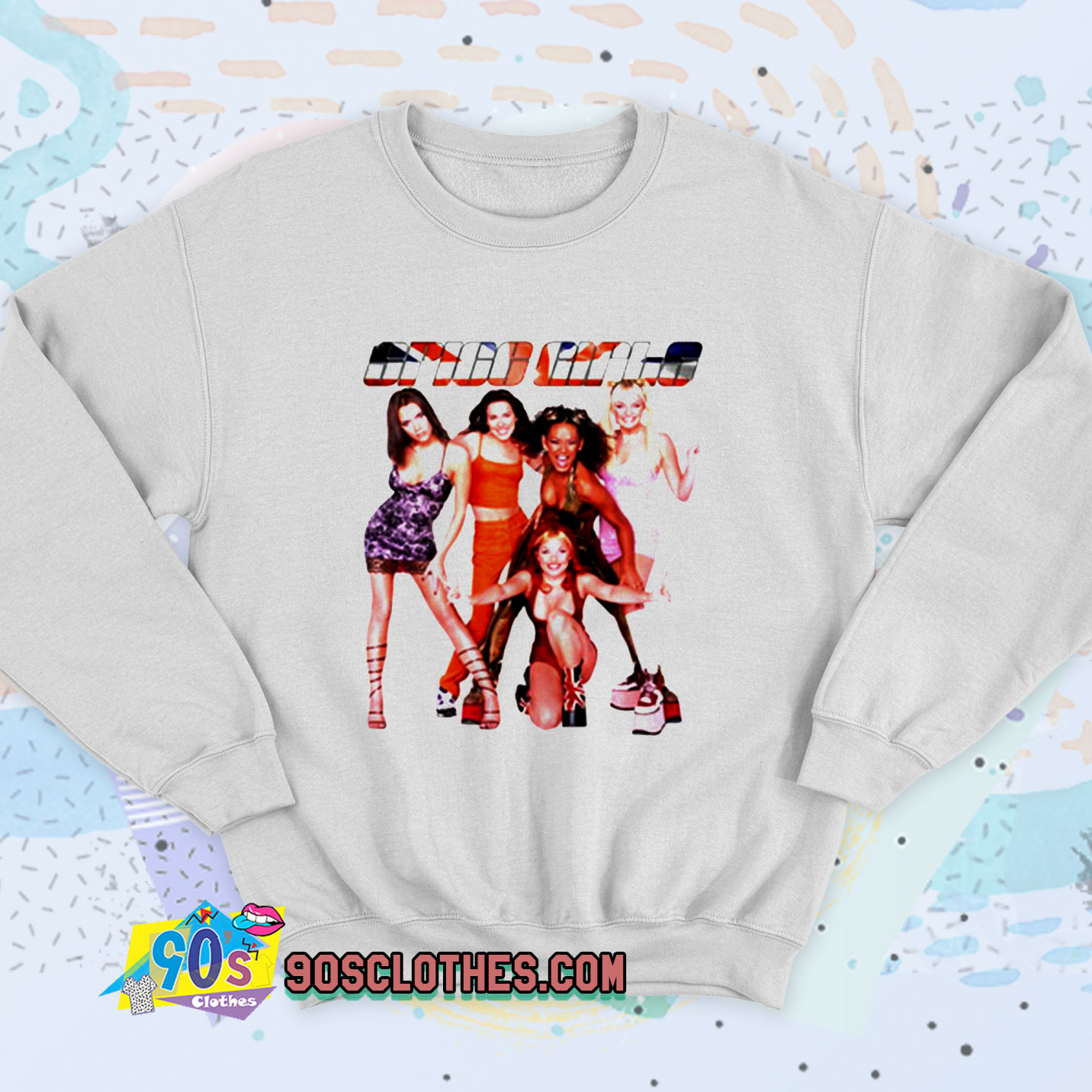 Spice Girls England Retro Sweatshirt - 90sclothes.com