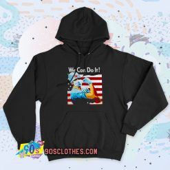 Strong Nurse America We Can Do It 90s Hoodie