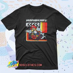 Super Mario Kart Checkered 90s T Shirt Style