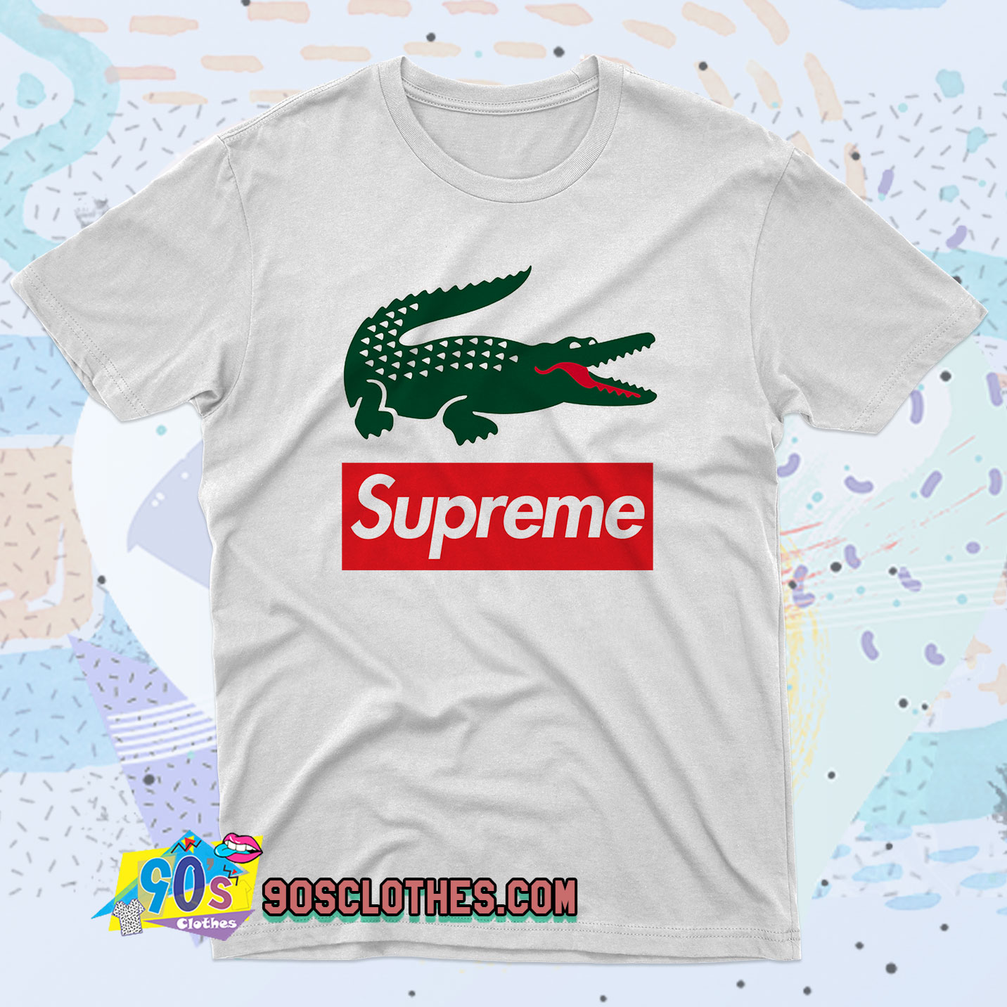 supreme x lacoste t shirt